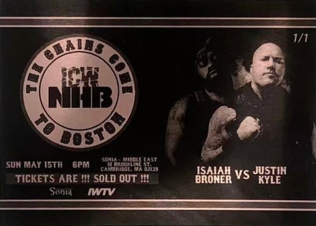 ICW NHB the Chains Come to Boston – Isaiah Broner vs. Justin Kyle