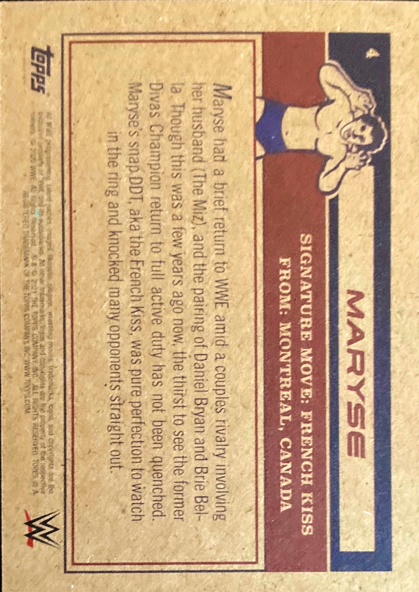 Maryse trading card PW Catalog