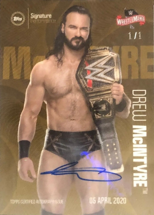 Drew Mcintyre Sunday 5th April 2020 trading card PW Catalog