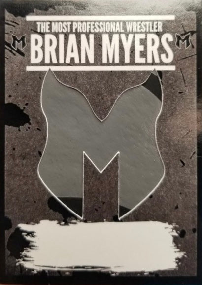The Most Professional Wrestler Brian Myers – Autograph Ring Worn Relic trading card PW Catalog