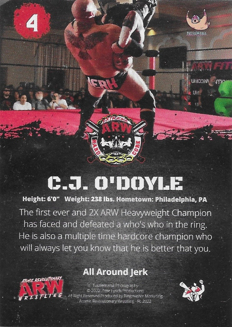 C.J. O’doyle trading card PW Catalog