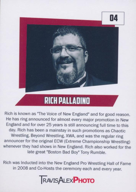 Rich Palladino trading card PW Catalog