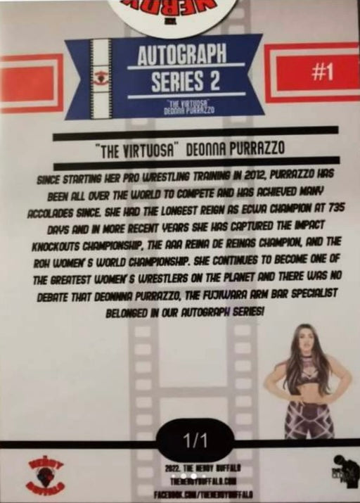 “The Virtuosa” Deonna Purrazzo trading card PW Catalog