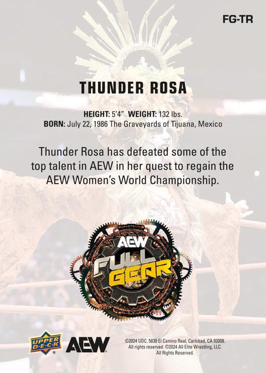 Thunder Rosa trading card PW Catalog