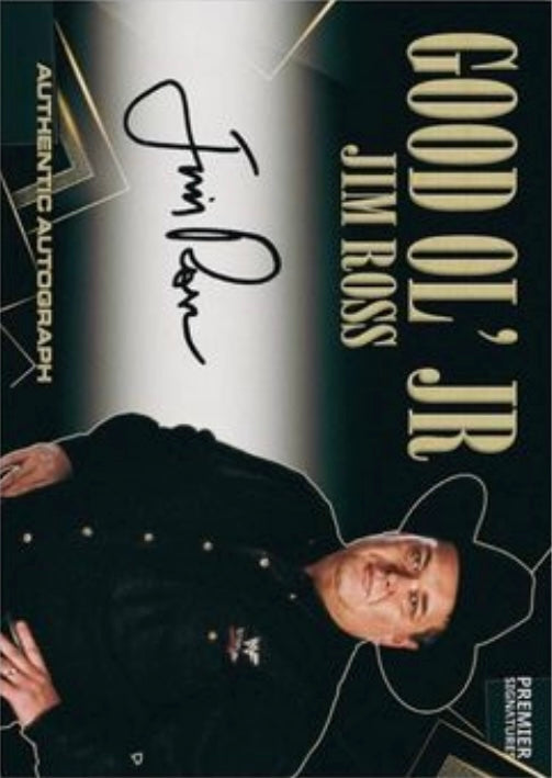 Good OL’ JR JIM Ross trading card PW Catalog