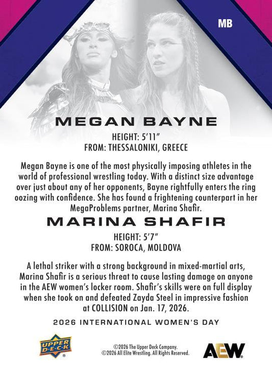 Megan Bayne / Marina Shafir Trading Card PWcatalog