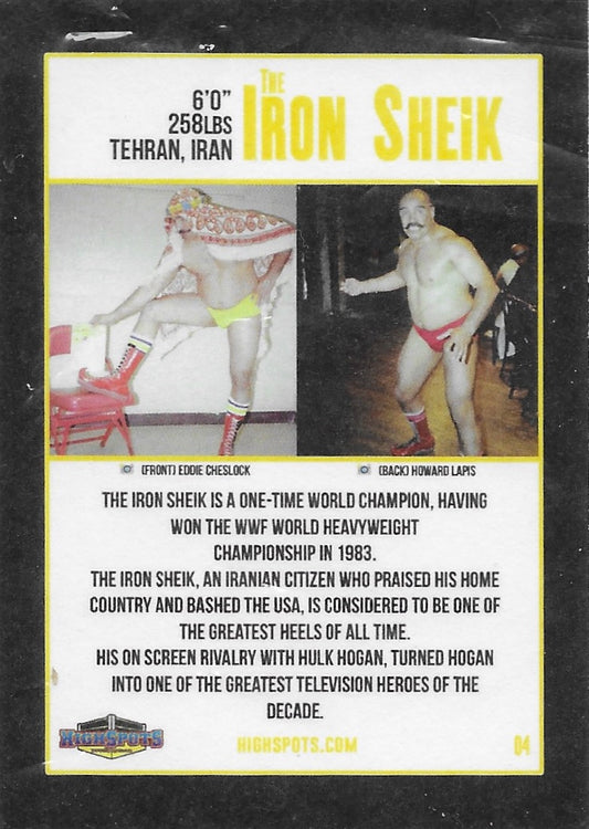 The Iron Sheik trading card PW Catalog