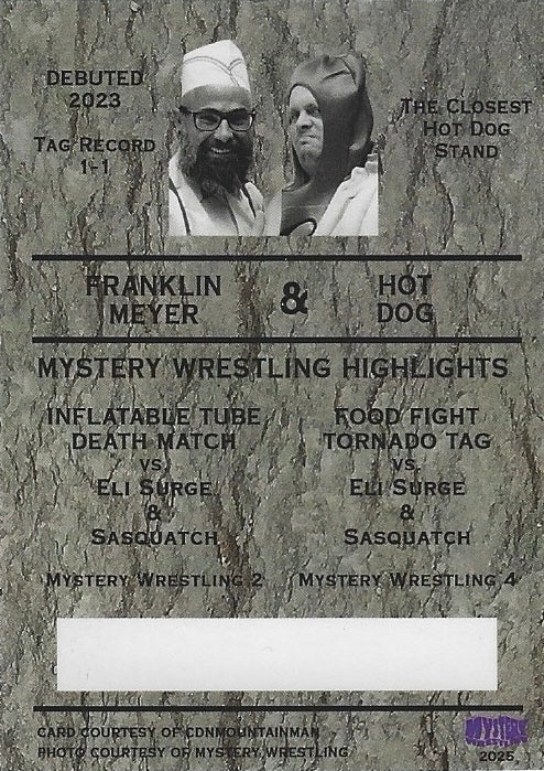 Franklin Meyer / HOT Dog – TAG Team Specialists trading card PW Catalog