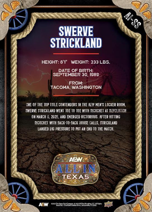 Swerve Strickland trading card PW Catalog