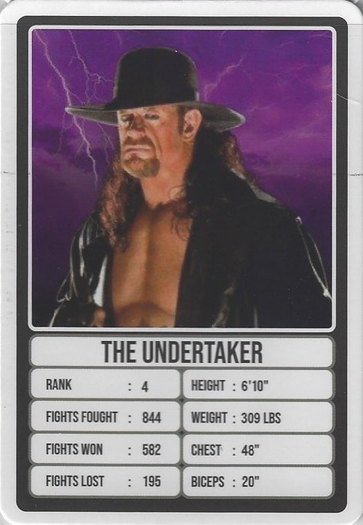 The Undertaker trading card PW Catalog
