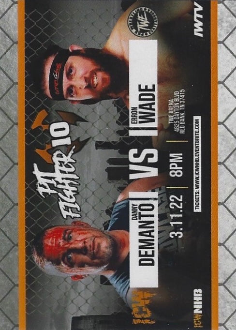 Pit Fighter 10 – Danny Demanto vs Erron Wade trading card PW Catalog
