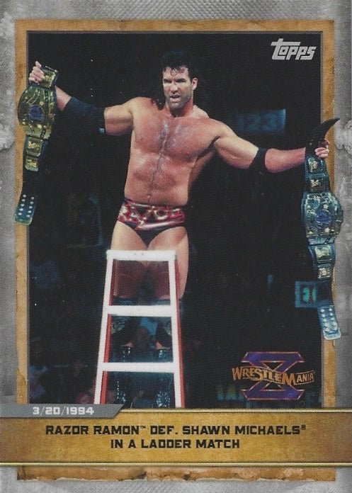 Wrestlemania X – Razor Ramon DEF. Shawn Michaels in a Ladder Match