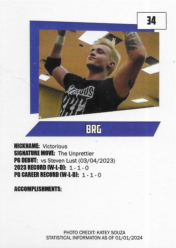Victorious BRG trading card PW Catalog