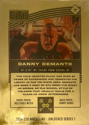 “Cold Hearted Playa” Danny Demanto trading card PW Catalog