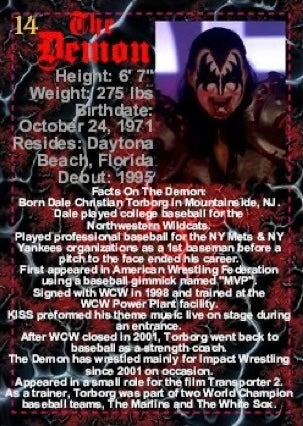 The Demon trading card PW Catalog