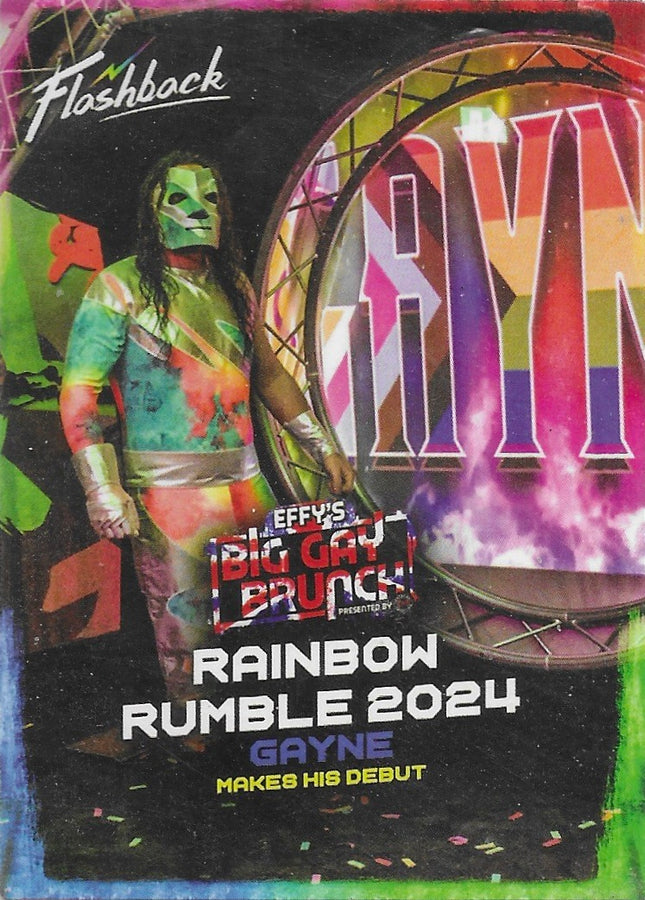 Rainbow Rumble 2024 – Gayne Makes HIS Debut trading card PW Catalog