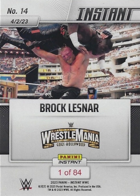 Brock Lesnar – Brock Lesnar Takes Out Omos at WrestleMania - image 2