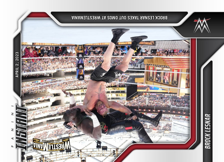 Brock Lesnar – Brock Lesnar Takes Out Omos at WrestleMania