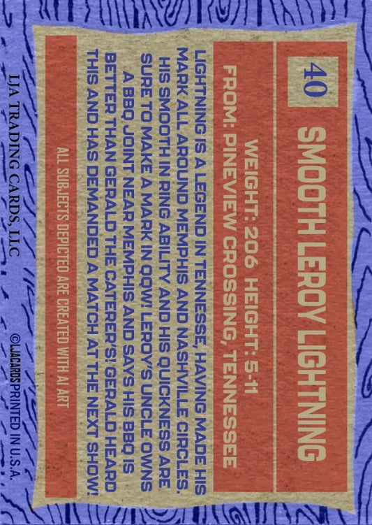 Smooth Leroy Lightning trading card PW Catalog