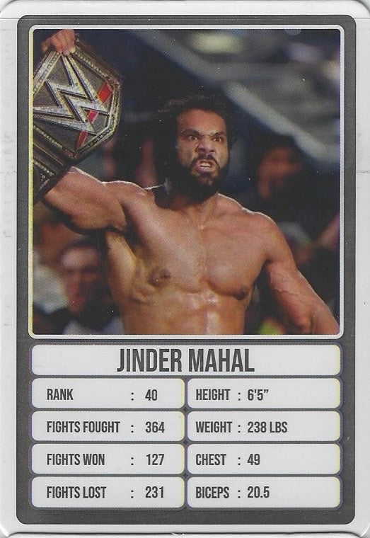 Jinder Mahal trading card PW Catalog