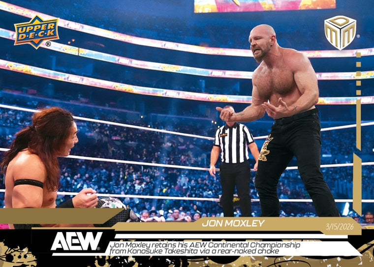 JON Moxley – JON Moxley Retains HIS AEW Continental Championship From Konosuke Takeshita VIA a Rear-Naked Choke