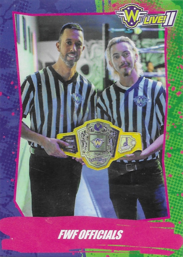 FWF Officials trading card PW Catalog