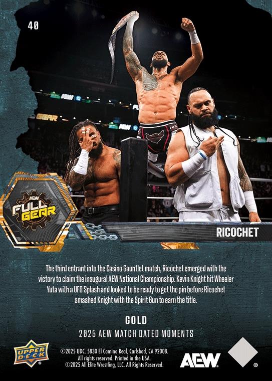 Ricochet – Ricochet Survives the Casino Gauntlet Match to Become the Inaugural National Champion