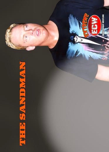 The Sandman – ECW Extreme Championship Wrestling trading card PW Catalog
