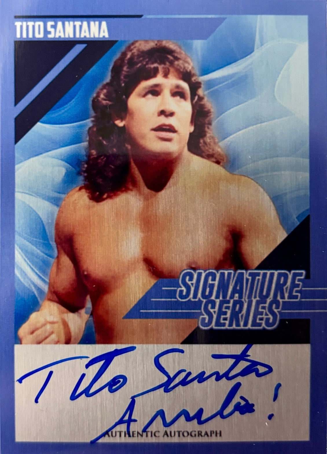 Signature Series – Tito Santana trading card PW Catalog