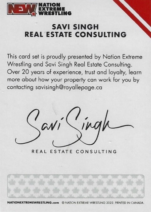 Savi Singh Real Estate Consulting trading card PW Catalog