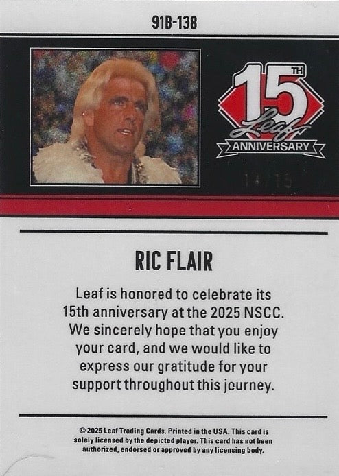 RIC Flair trading card PW Catalog