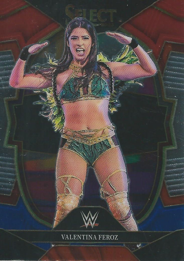 WWE Panini Select 2023 Red/Silver/Blue Valentina Feroz #95