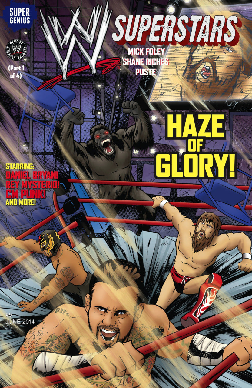 WWE Superstars Vol 5 Haze Of Glory, Part One: Rawshoman by Super Genius Comics 2014 Cover A