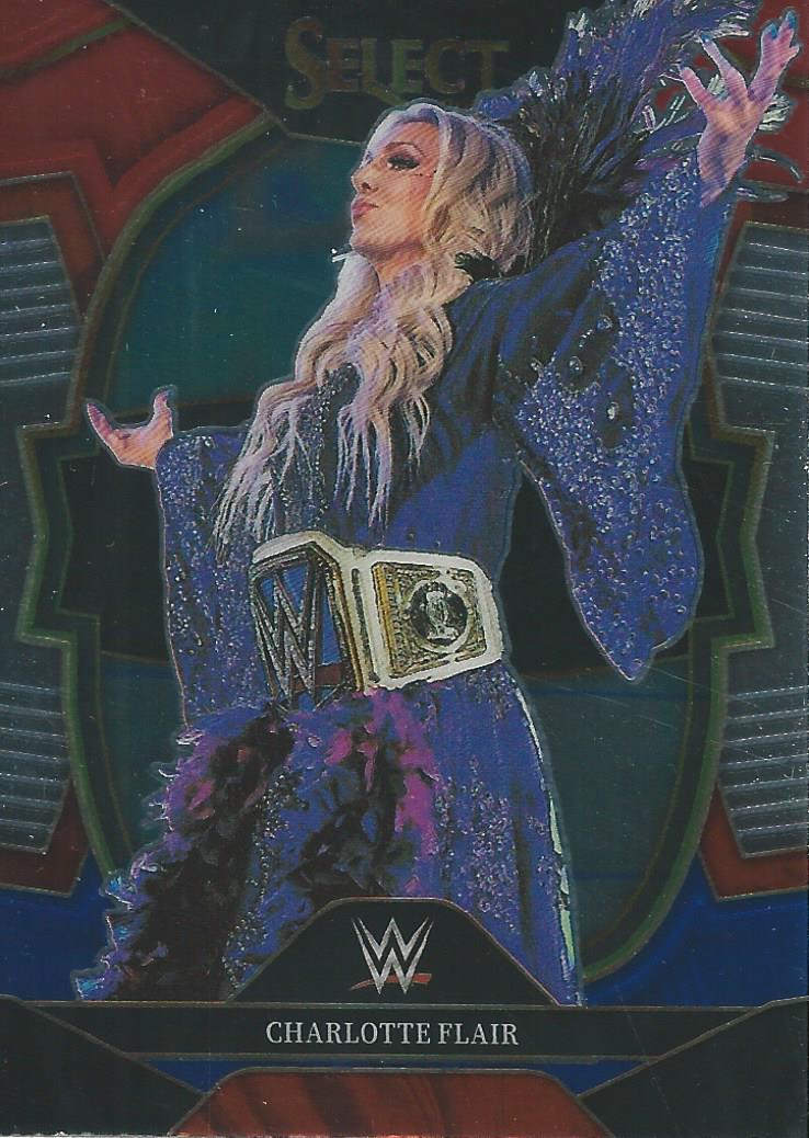 WWE Panini Select 2023 Red/Silver/Blue Charlotte Flair #22