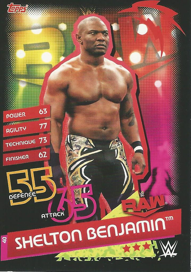 WWE Topps Slam Attax Reloaded 2020 Shelton Benjamin #40