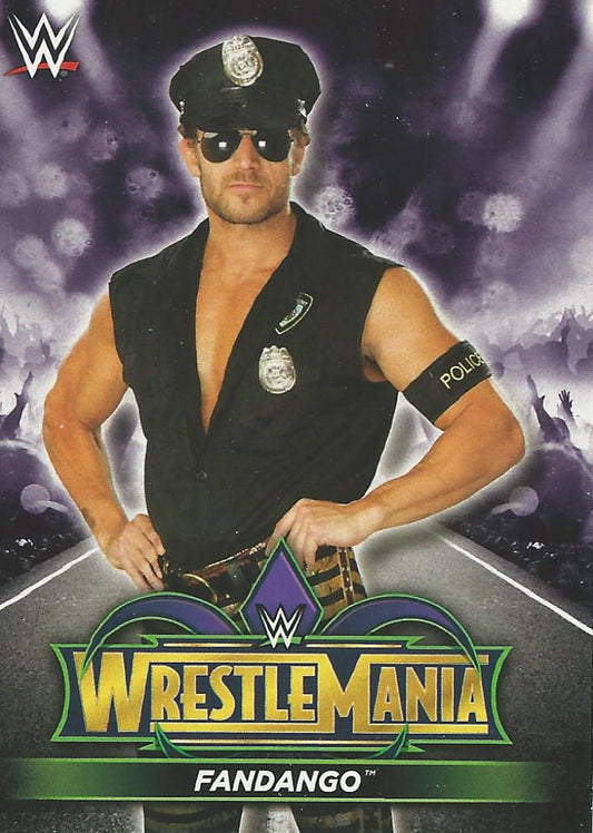 WWE Topps Road to Wrestlemania 2018 Fandango R40 trading card PW Catalog
