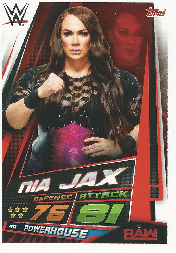 WWE Topps Slam Attax Universe 2019 Nia Jax #40