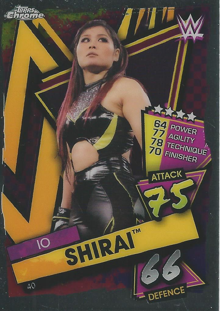 WWE Topps Slam Attax Chrome 2021 Io Shirai #40