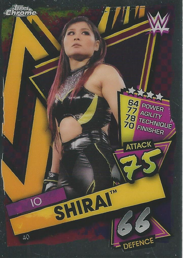 WWE Topps Slam Attax Chrome 2021 Io Shirai #40