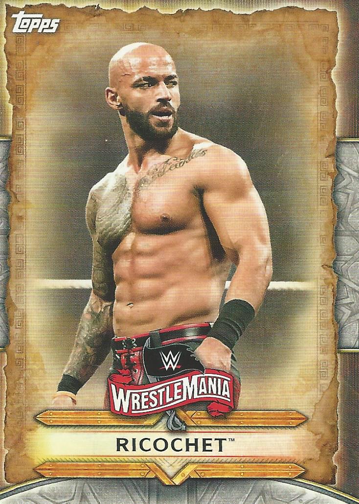 WWE Topps Road to Wrestlemania 2020 Ricochet WM-40 trading card PW Catalog