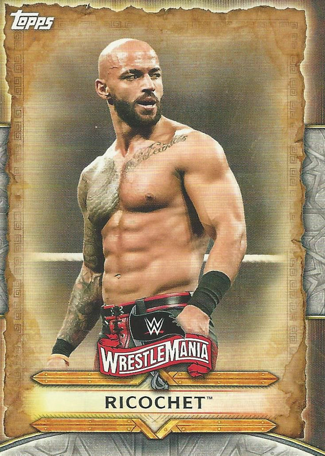 WWE Topps Road to Wrestlemania 2020 Ricochet WM-40 trading card PW Catalog
