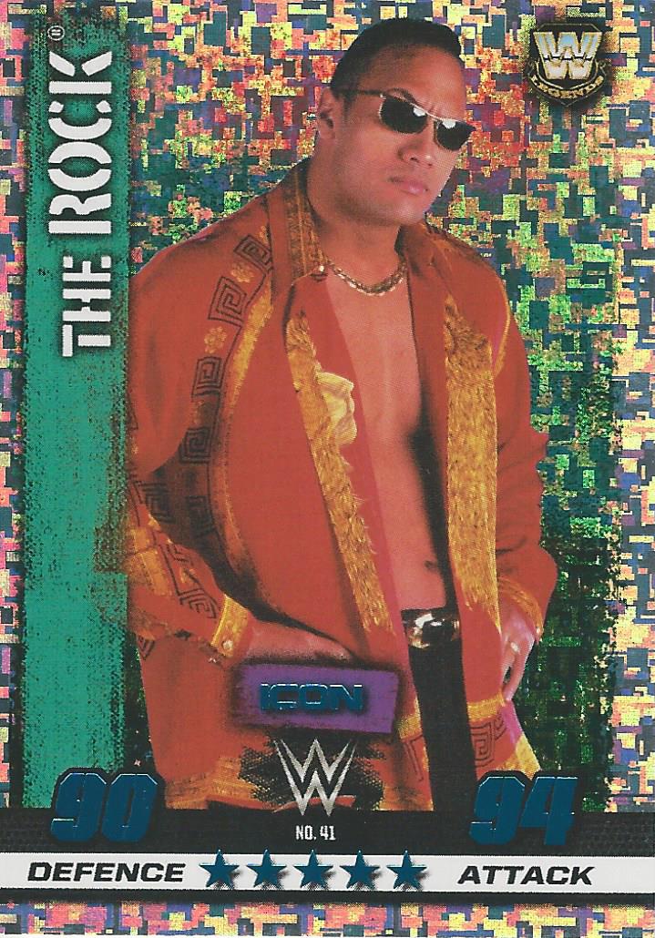 WWE Topps Slam Attax 10th Edition 2017 Legend The Rock #41