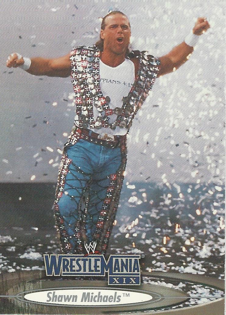 WWE Fleer Wrestlemania XIX 2003 Shawn Michaels #40