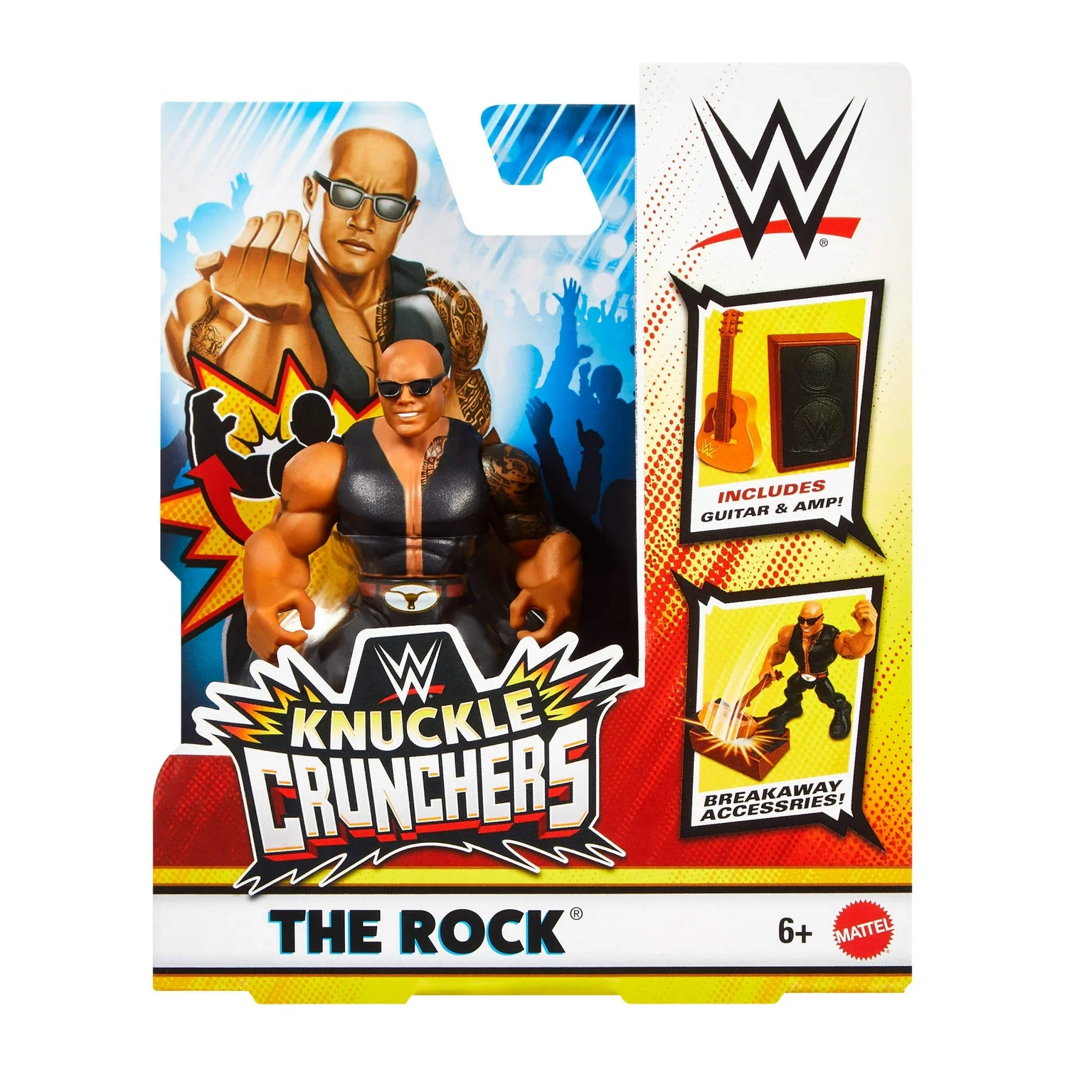WWE Mattel Knuckle Crunchers Series 4 The Rock "Final Boss" Action & Toy Figures PWcatalog