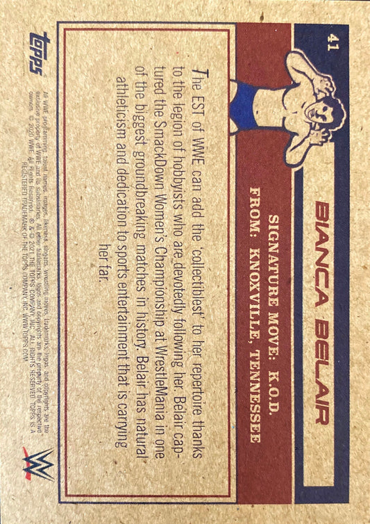Bianca Belair trading card PW Catalog