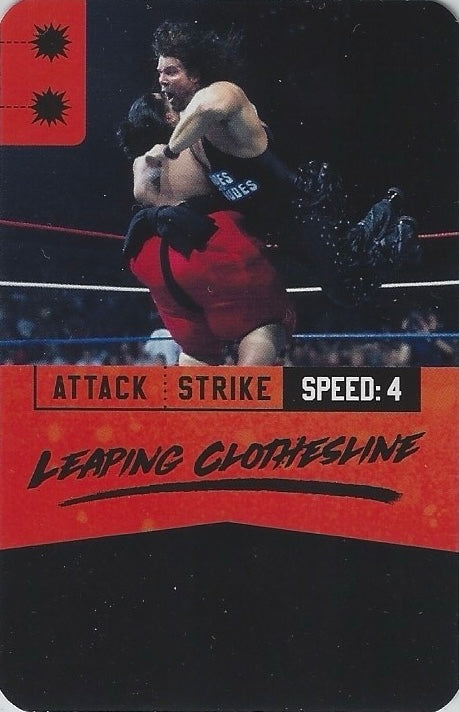 Leaping Clothesline trading card PW Catalog