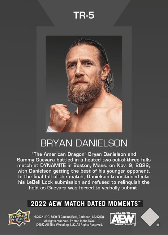 Top Ranked – Bryan Danielson trading card PW Catalog
