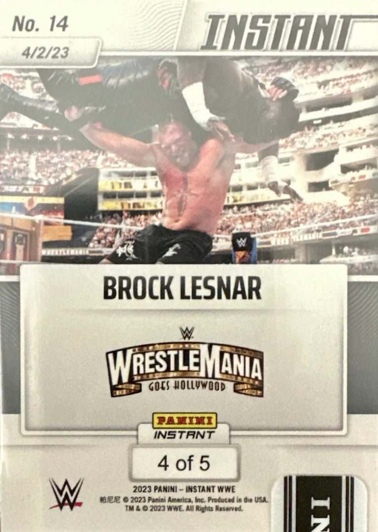 Brock Lesnar – Brock Lesnar Takes Out Omos at WrestleMania - image 2