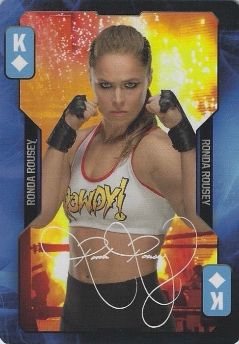 Ronda Rousey trading card PW Catalog
