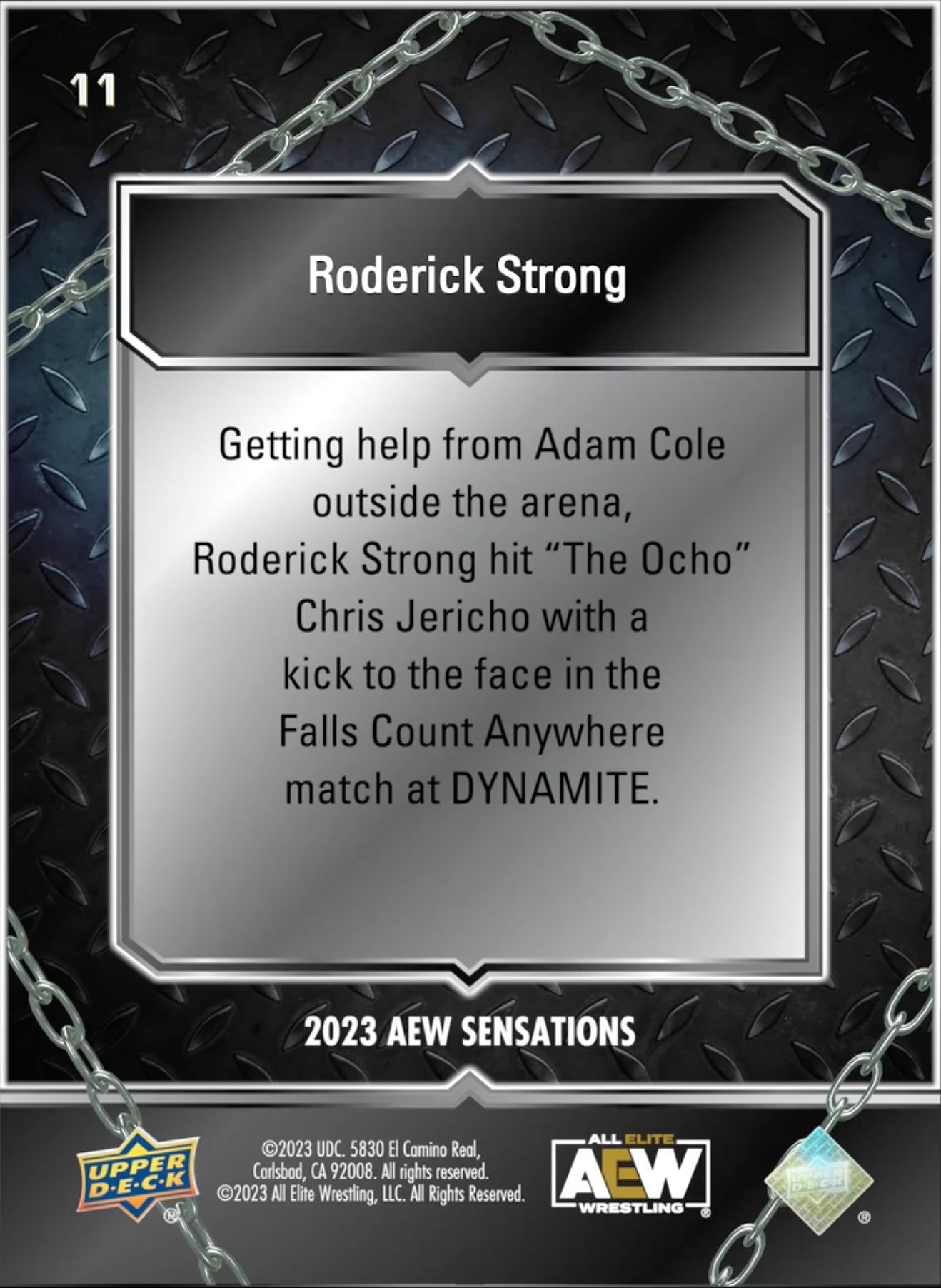 5/17/23 – Roderick Strong – Roderick Strong Defeats “the Ocho” Chris Jericho